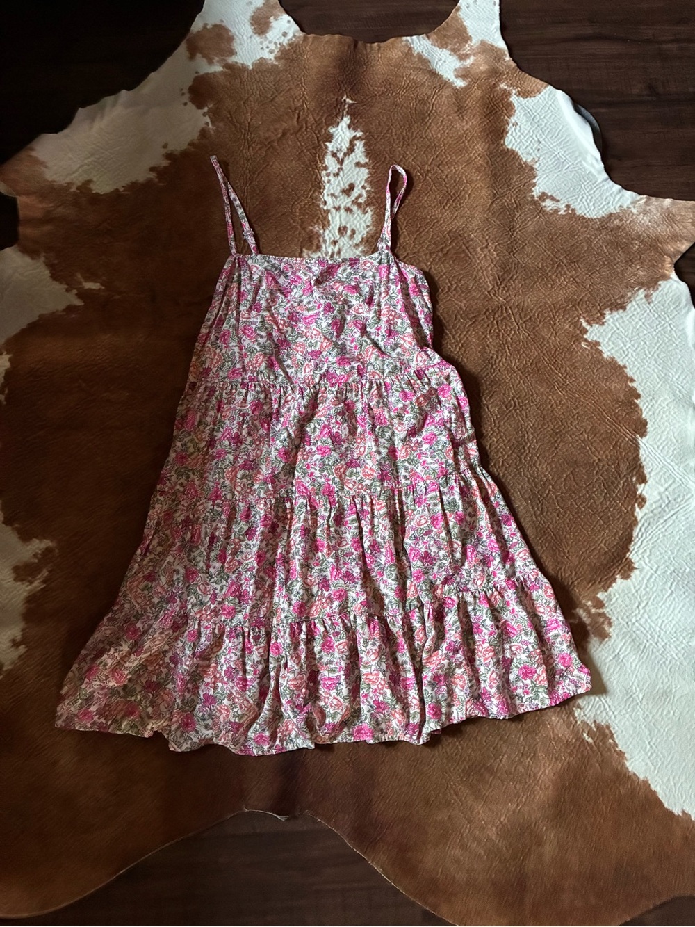 Girls Pink Floral Sundress